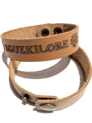 Pulsera Cuero Eguzkilore Pequeña