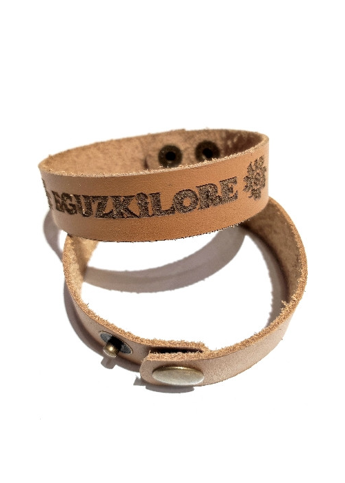 Pulsera Cuero Eguzkilore Pequeña