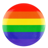 Chapa Bandera Arcoiris 4cm
