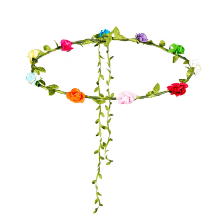 Diadema Flores Menorca - Complementos años 60-70 (Hippies)