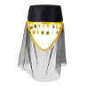 Gorro Arabe con Tul Negro