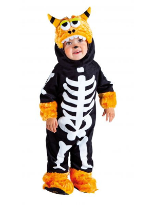 Disfraz de Monstruito Huesos Amarillo Bebe