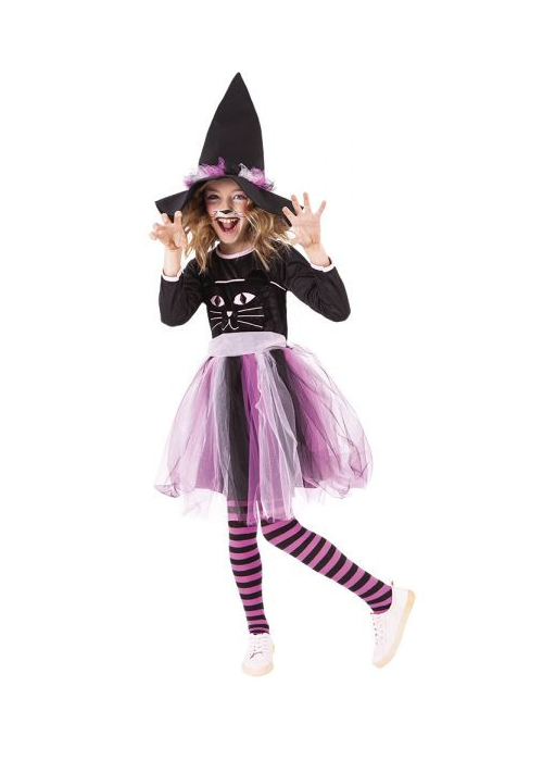 Disfraz de Bruja Felina Infantil