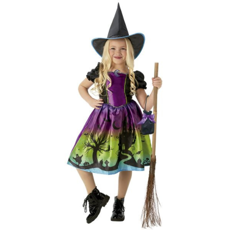 Disfraz de Bruja Luna Negra Infantil