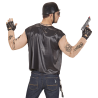 Camiseta con Chaleco de Motero