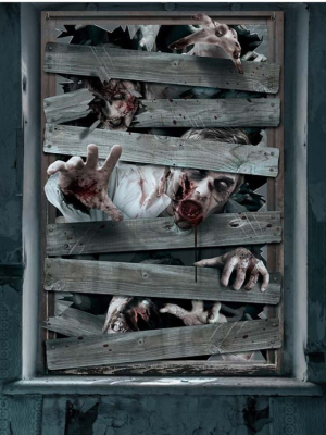 Decoracion de Ventanas Zombies 80x120cm