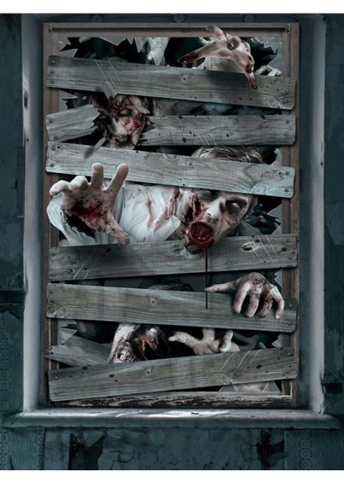 Decoracion de Ventanas Zombies 80x120cm