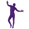 Disfraz de Sombra Morada - Disfraces de Sombras y Musculos Adultos