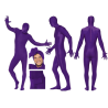 Disfraz de Sombra Morada - Disfraces de Sombras y Musculos Adultos