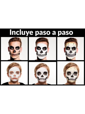 Comprar Maquillaje de Calavera 3 Colores - Maquillaje