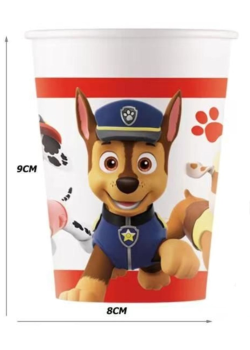 Vasos Patrulla Canina 6 Uds