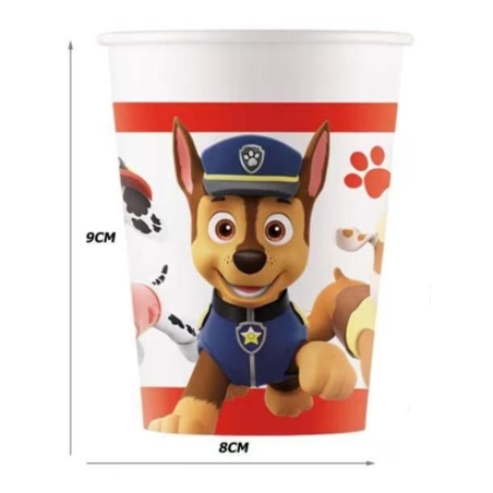 Vasos Patrulla Canina 6 Uds