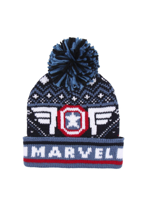 Gorro Tricot Capitan America Pom-Pom