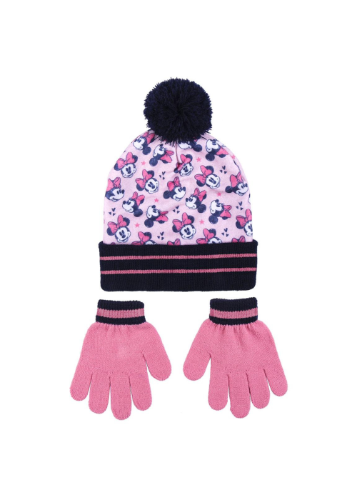 Set Gorro + Guantes Minnie Mouse