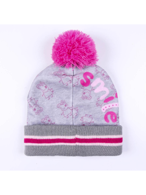 Set Gorro + Guantes Peppa Pig Infantil
