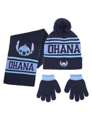 Set Guantes + Gorro + Bufanda Stitch