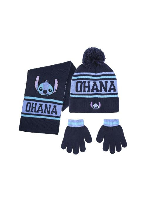 Set Guantes + Gorro + Bufanda Stitch