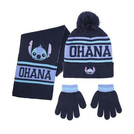 Set Guantes + Gorro + Bufanda Stitch