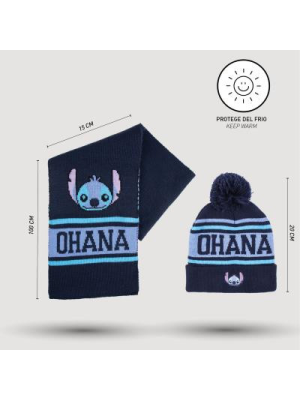 Set Guantes + Gorro + Bufanda Stitch