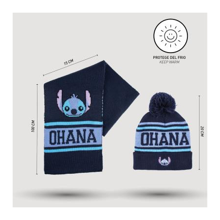 Set Guantes + Gorro + Bufanda Stitch