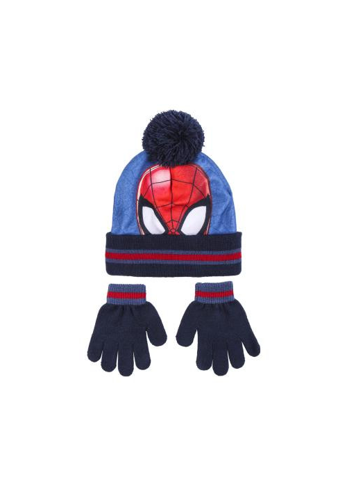 Set Gorro y Guantes Spiderman