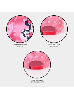 Gorra Curva Minnie Mouse Infantil