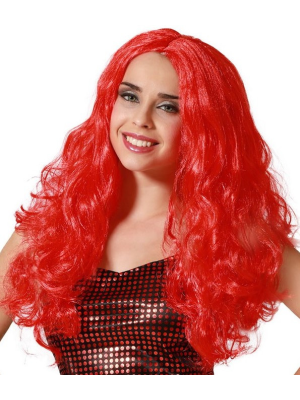 Peluka Luze Ile Wavy Gorria