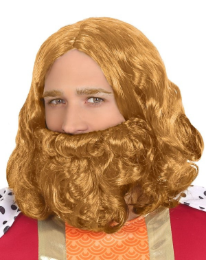 Peluca Rey Mago Rubia - Peluca con Barbas