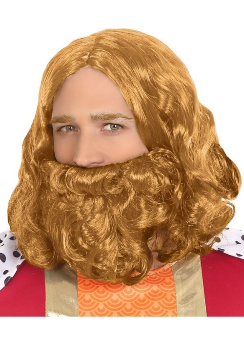 Peluca Rey Mago Rubia - Peluca con Barbas