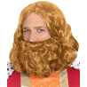 Peluca Rey Mago Rubia - Peluca con Barbas