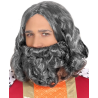 Perruca i Barba del Rei Mag Gris