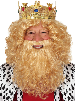 Buy Wig and Beard Blonde for only 10.00€ – costume Shop online