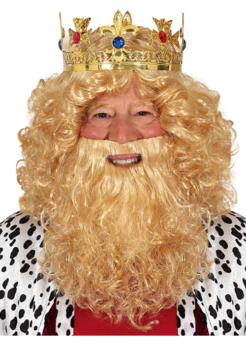 Buy Wig and Beard Blonde for only 10.00€ – costume Shop online