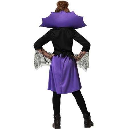 Disfraz de Vampiresa Aracnida Morada Niña - Disfraces de Vampiresas y Goticas para Niñas