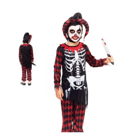 Disfraz De Esqueleto Arlequin Infantil - Disfraces Calaveras y Catrinos