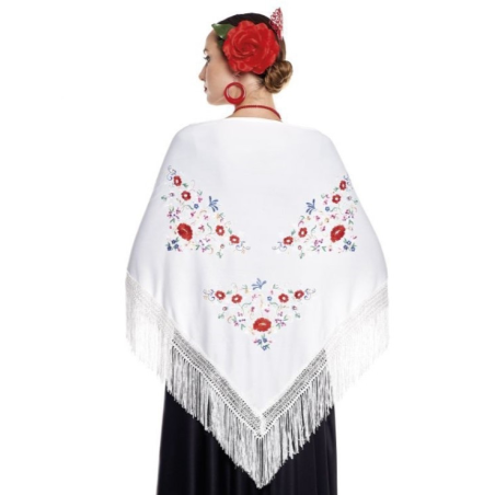 Comprar Manton Brodat de Blanc, només per a 6.50€ – vestit de Botiga en línia