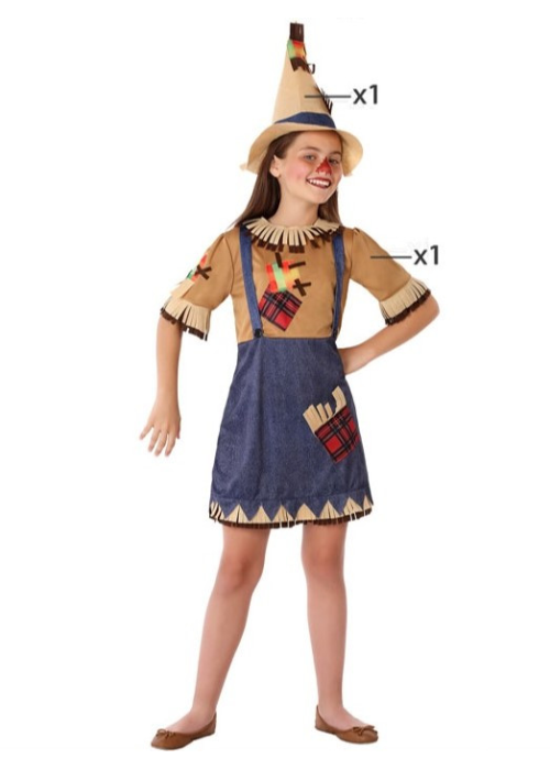 Disfraz de Espantapajaros Niña