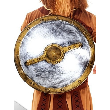 Escudo Vikingo Plateado - Complementos de Barbaros y Vikingos