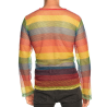 Camiseta de red arcoíris para hombre