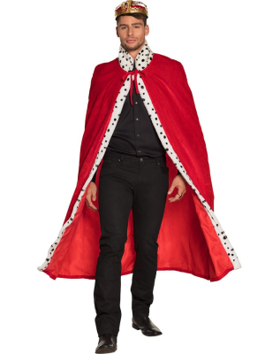 Capa de rey roja
