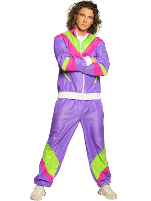 Disfraz de Gimnasta Morado Hombre