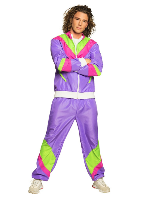 Disfraz de Gimnasta Morado Hombre