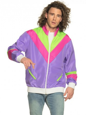 Sudadera morada de los años 80 hombre