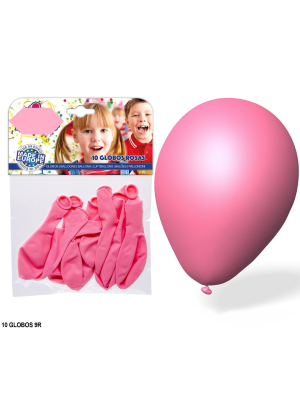 Globos Rosas 10 Unid.