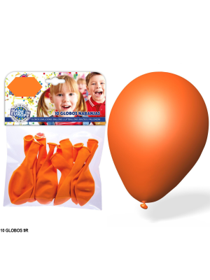 Globos Naranjas 10 Unid