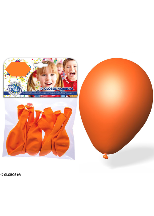 Globos Naranjas 10 Unid