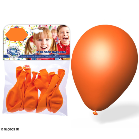 Globos Naranjas 10 Unid
