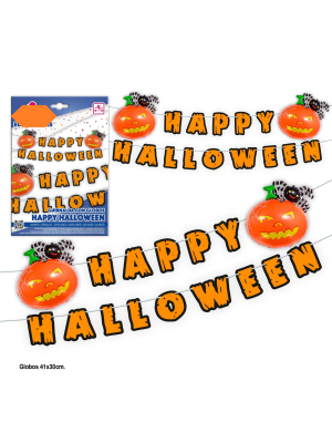 Guirnalda Happy Halloween globos