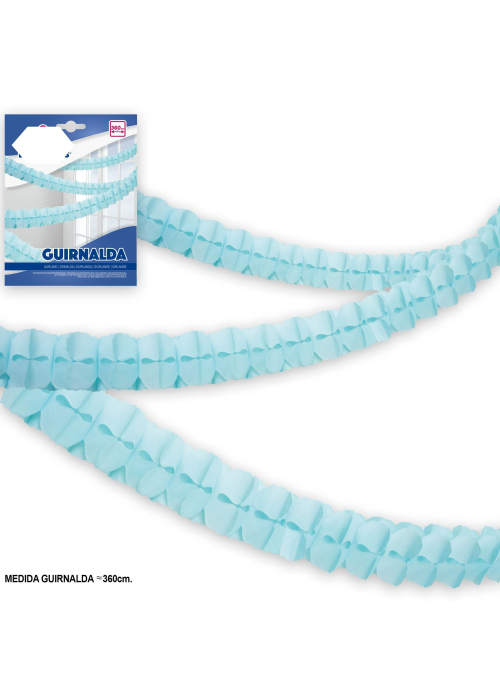 Guirnalda de Papel Azul - Guirnaldas