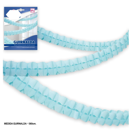 Guirnalda de Papel Azul - Guirnaldas